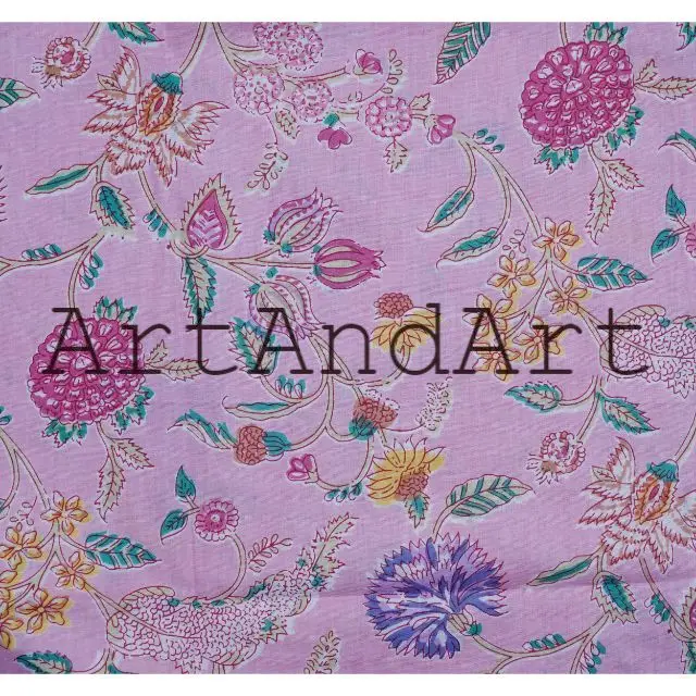 Новая хлопковая ткань ручной работы с цветочным принтом 100% от Yard Dressmaking Craft вуаль индийская ручная работа для бега