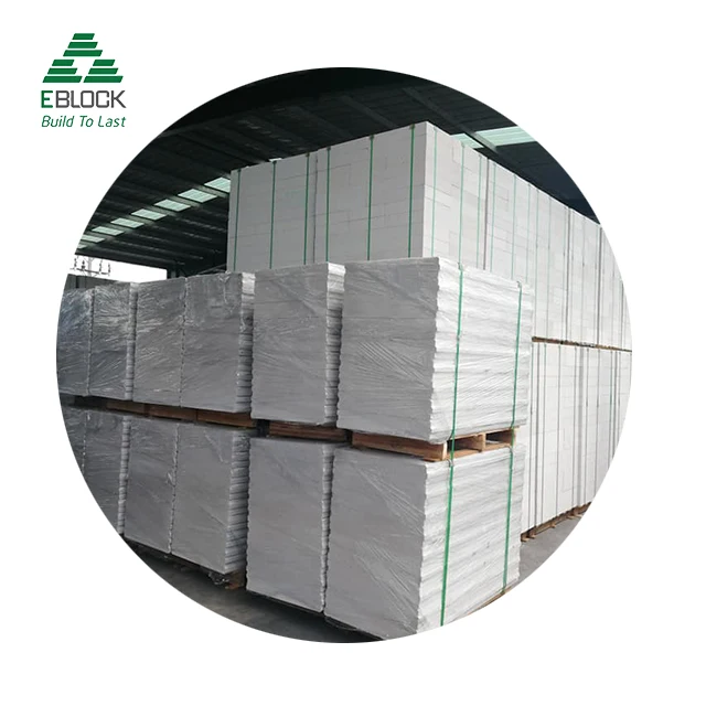 Low cost prefab house materials insulated 75mm aac roof wall panel