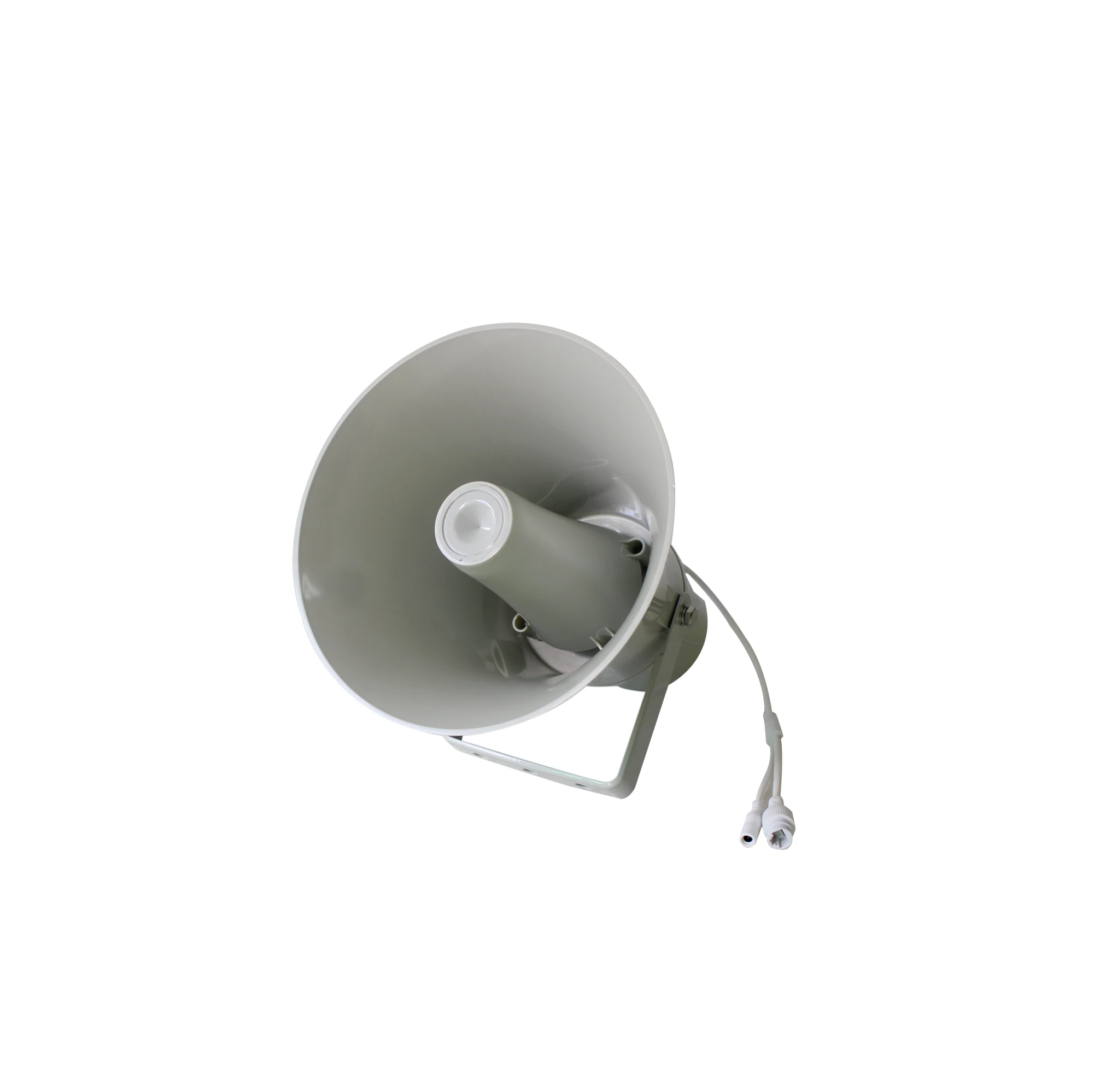 30W EOC IP PA System Standard RJ45 Network Round Audio Horn Speaker with Powerful Digital Amplifier