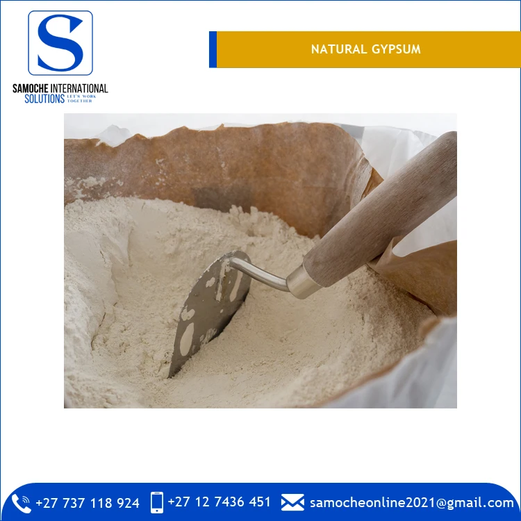 98% сушеный натуральный гипсовый порошок высшего качества для оптовых покупателей