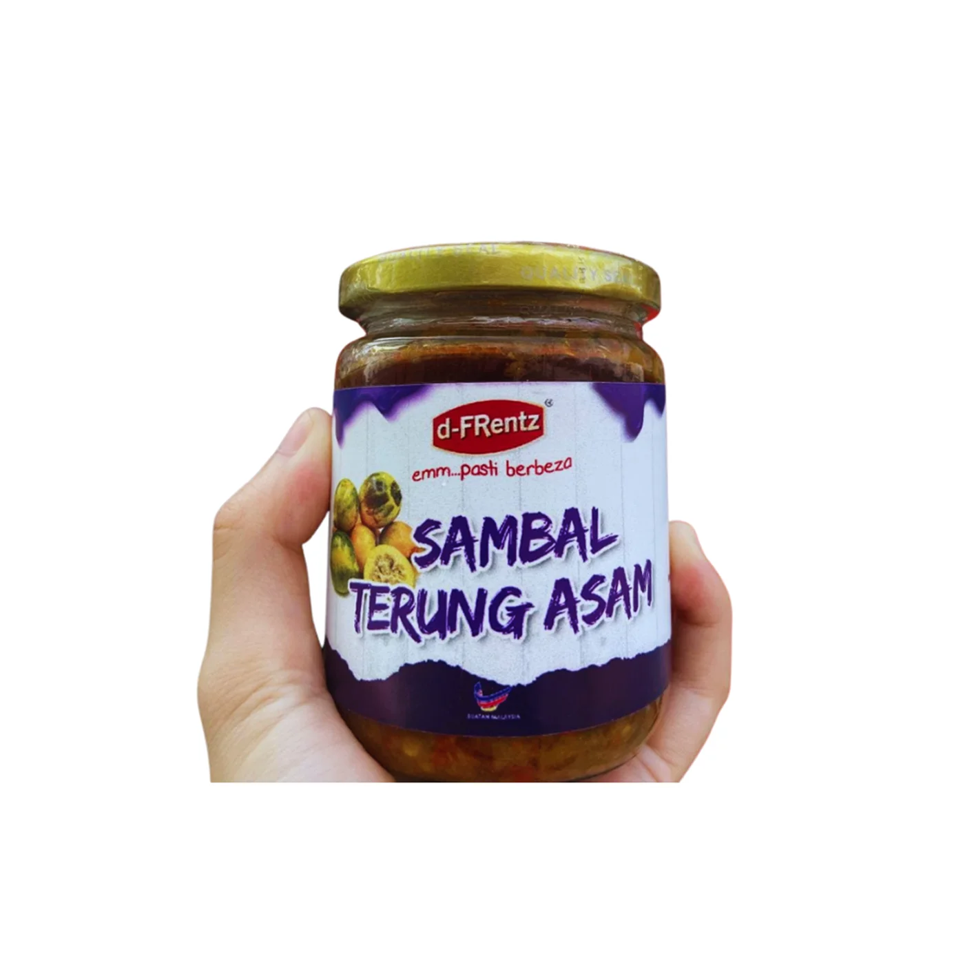 Hot Sale Sambal Terung Asam Sour Eggplant Sambal Dipping Sauce 185GM Muslim Friendly Halal Condiment to Complement Other Dishes