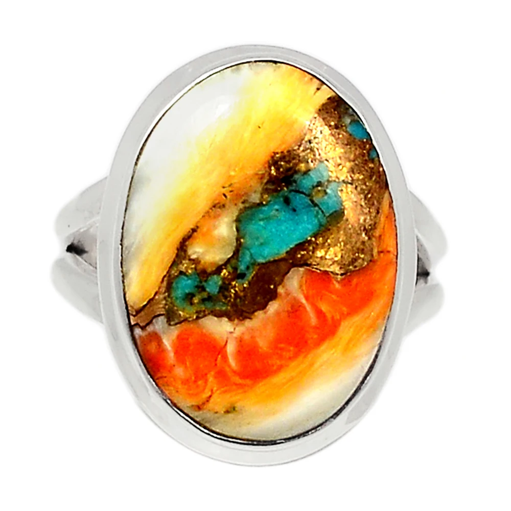 Кольцо с бирюзовым камнем Kingman ювелирное изделие ручной работы из стерлингового серебра 925 пробы