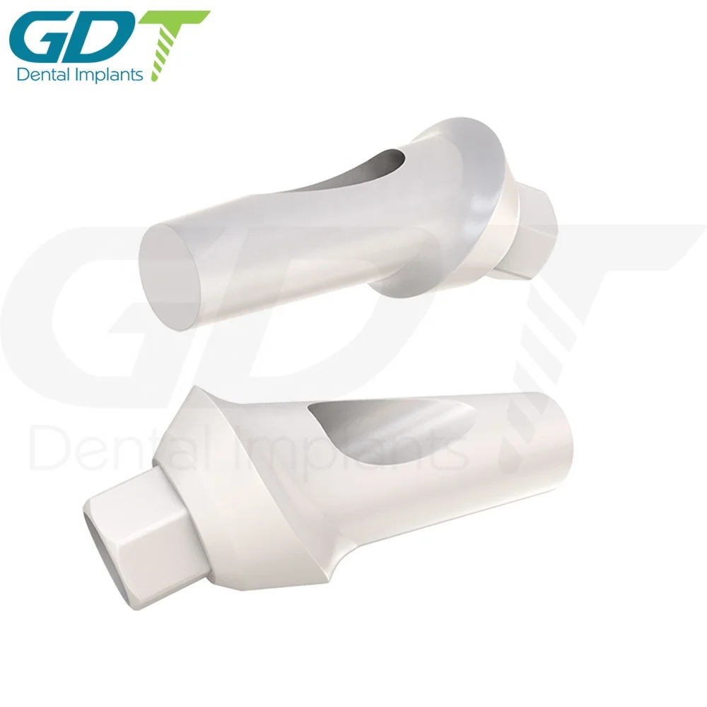 Peek Temporary Anatomic Angulated Abutment 25 degree Internal Hex 2.42mm Connection , Dental Implant