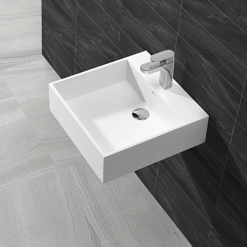 Раковина/раковина современного дизайна с твердой поверхностью для ванной комнаты