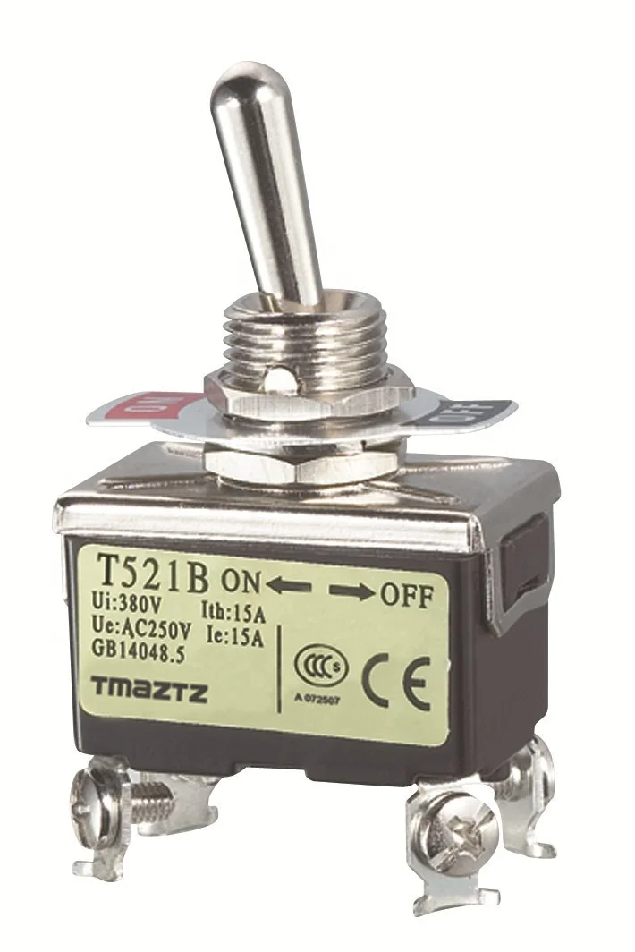 waterproof electrical 2 pin on-off 16a chrome toggle switch