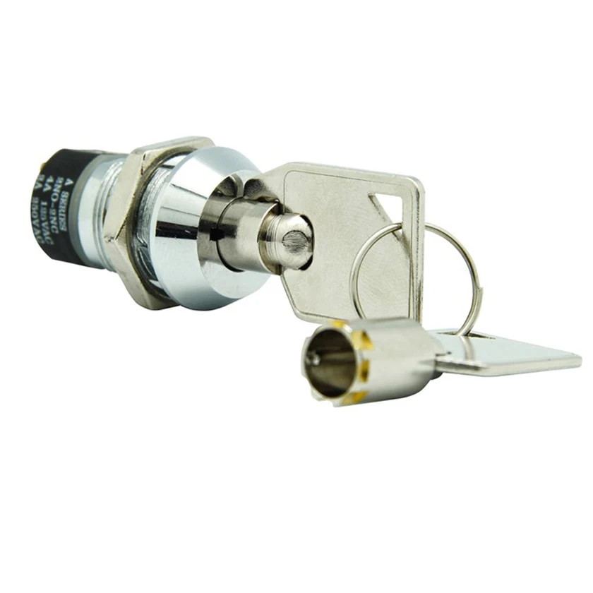 Key switch lock with 2 tubular keys