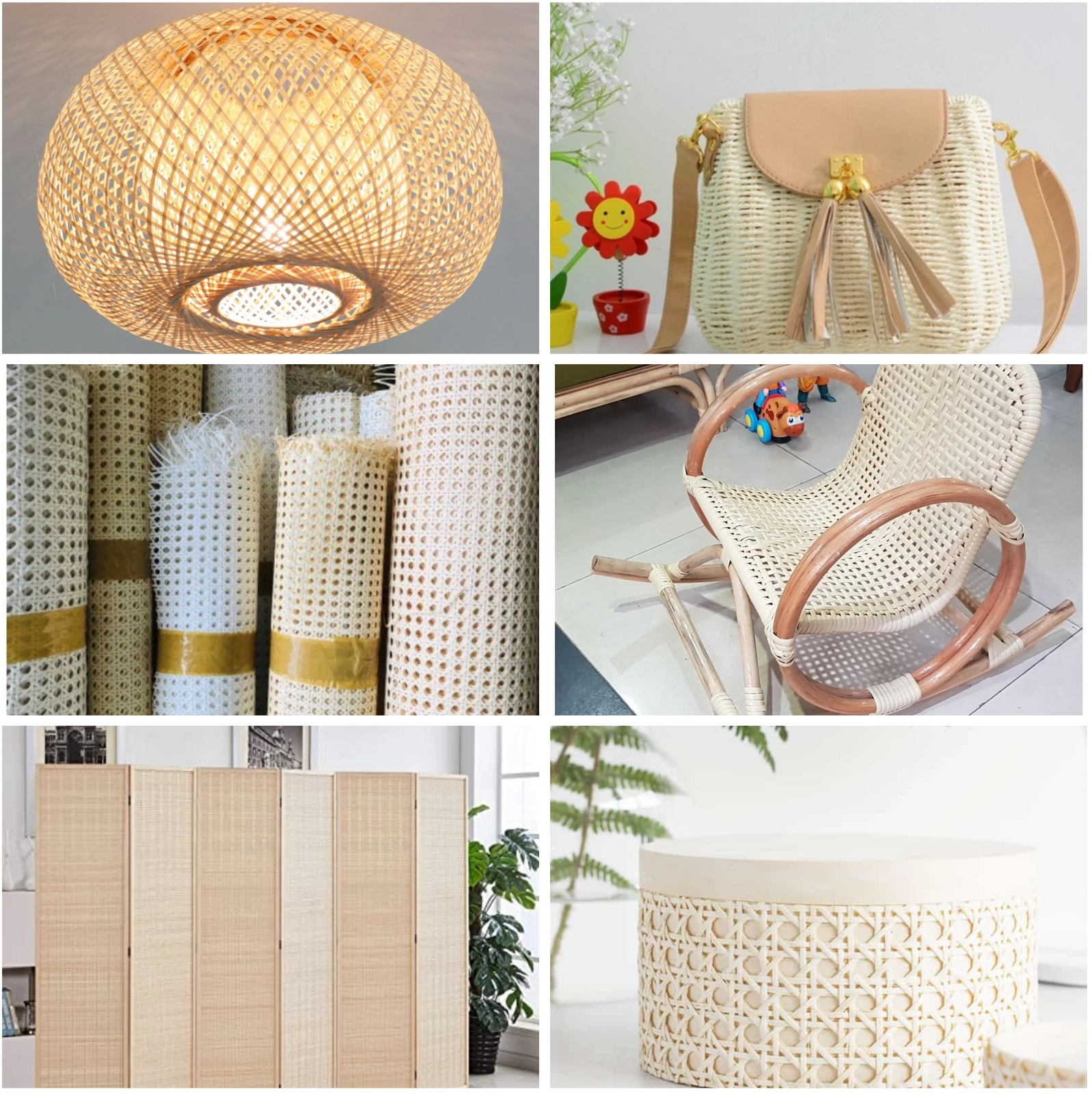 600mm wide Rustic Rattan Cane Webbing Panels for Furniture Restoration Ms Rosie :+84974399971 (WS)