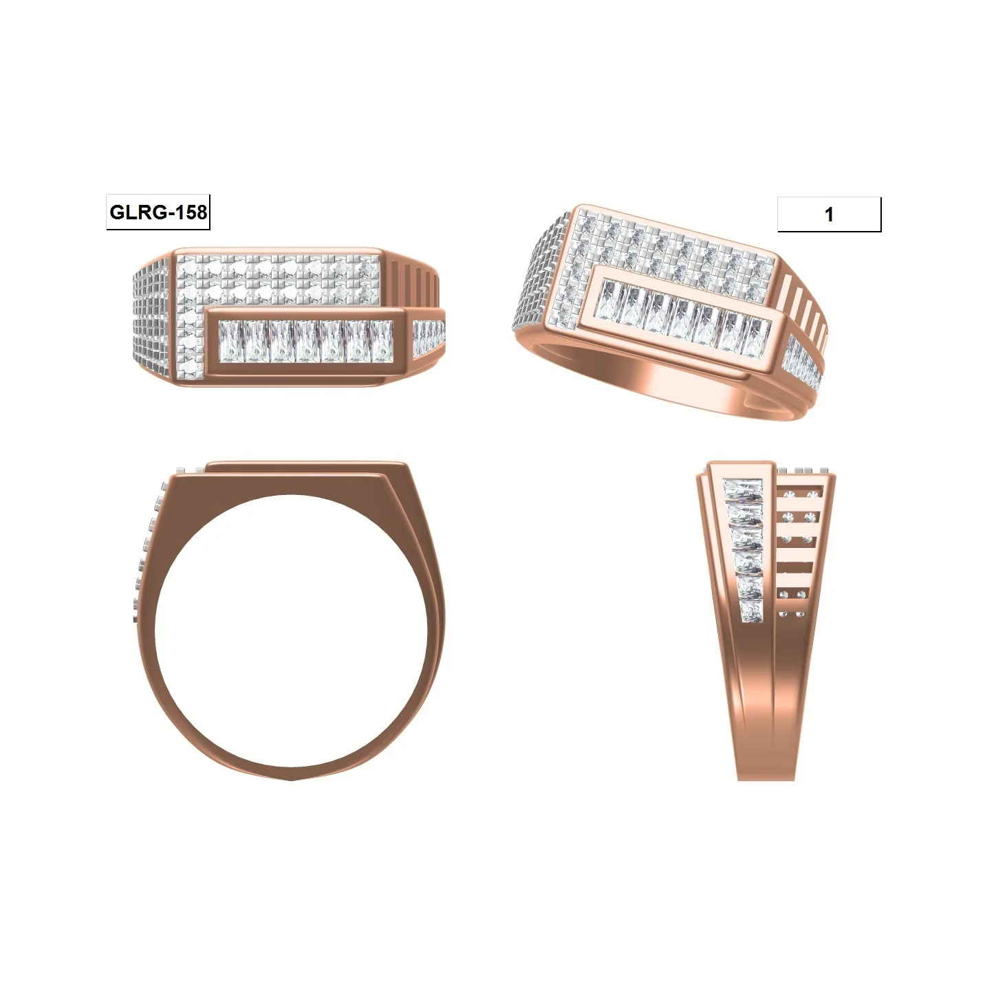 
5.06 Gm, European and American new design simple trend porcelain titanium women and men rings rose gold rings couples jewelry 