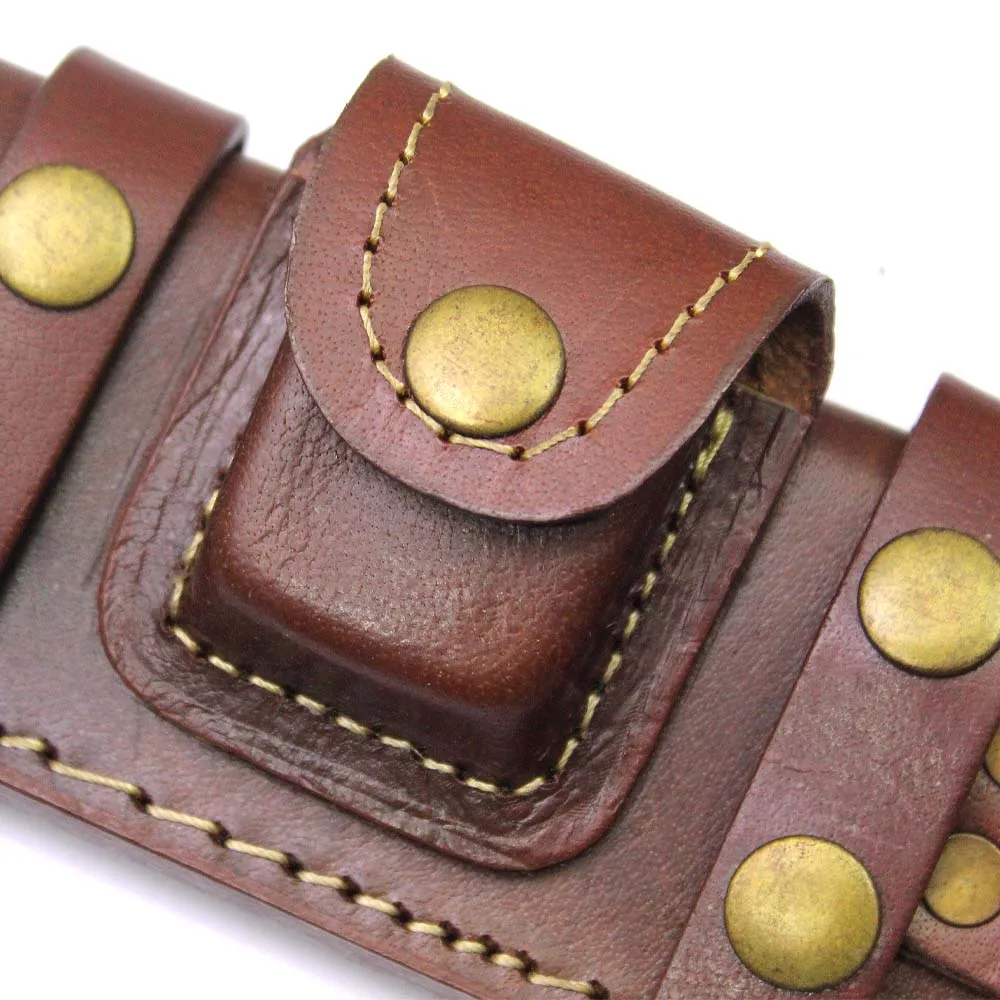 Хит продаж 2021 кожаный чехол с затенением насыщенного зерна для ножей фиксированным лезвием