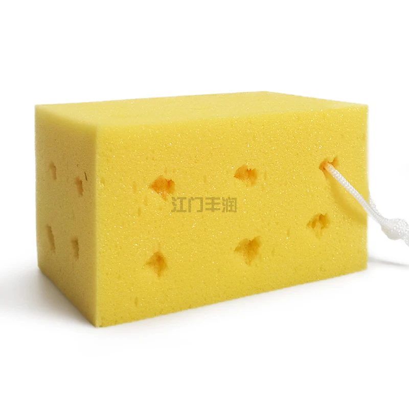 Hot selling multi-purpose car wash sponge soft yellow car polish sponge  cleaning sponge