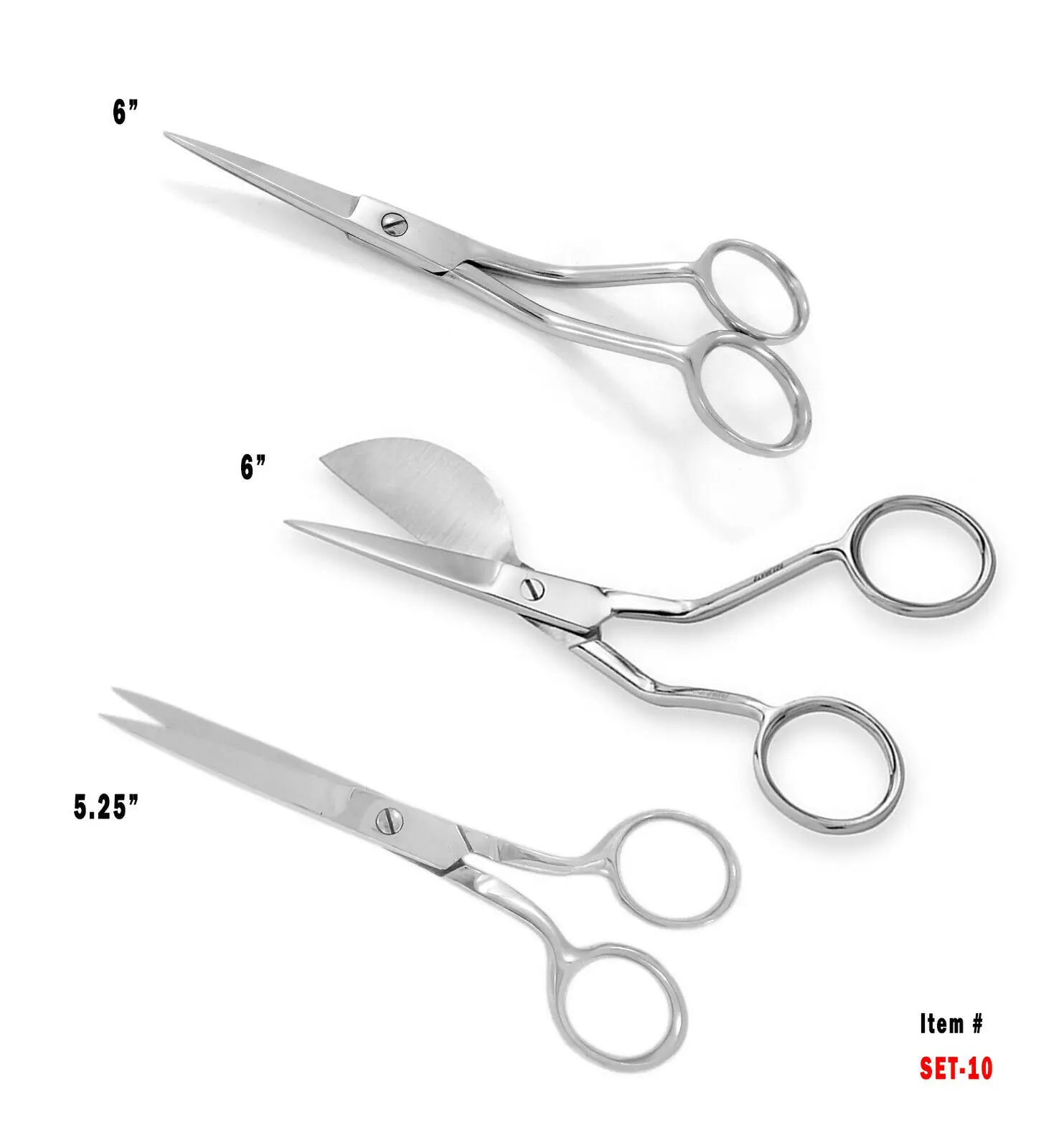 4.5 Inch stainless steel Embroidery Sewing Craft Shears gold plated stork scissors Fly Fishing Scissors Fish Scissors