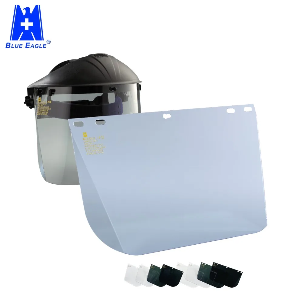 Industrial use heat protection safety face shield