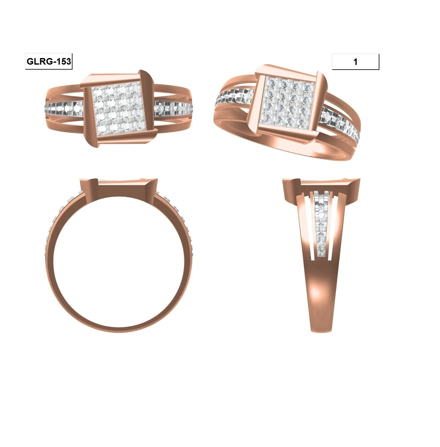 
5.06 Gm, European and American new design simple trend porcelain titanium women and men rings rose gold rings couples jewelry 