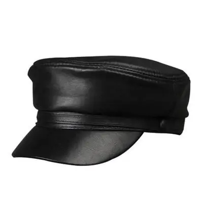 Quality Vintage British Style Fashion Hats real Leather Baker Caps Genuine Berets from Pakistan