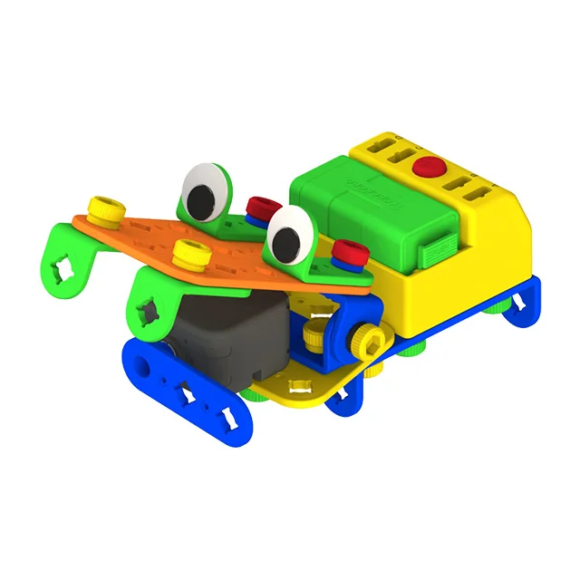 Best Quality Toy Robots Simple Building Toy with Motor with Battery Case Car Hermit crab Dinosaur Toy Product