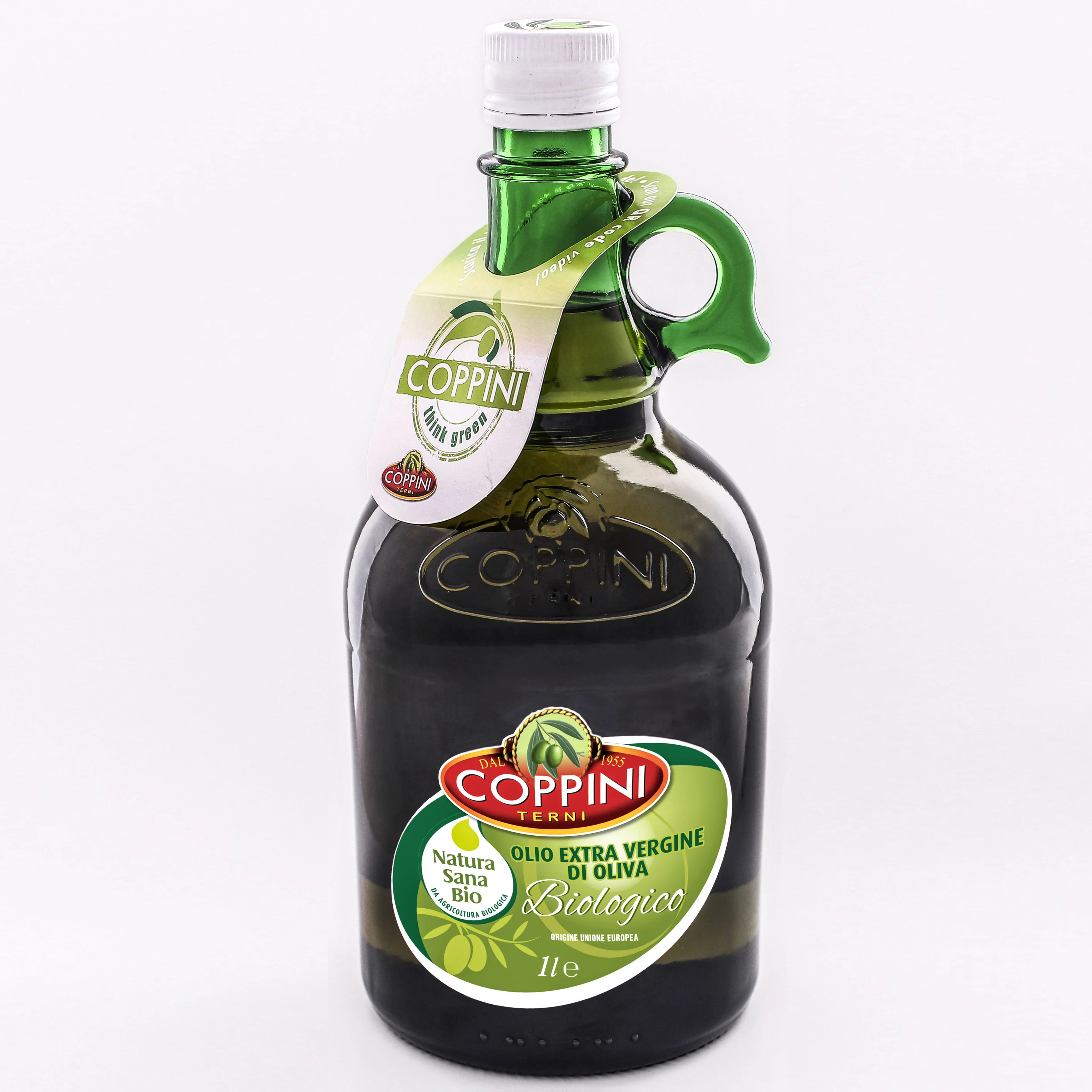  Органическое Экстра натуральное оливковое масло COPPINI Nature SANA BIO UE 1 л бутылка для