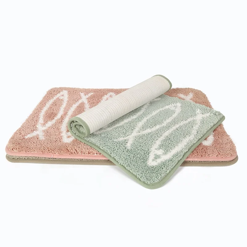 Home Good Absorbent Non Slip Microfiber Cartoon Bath Mat