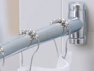 Изогнутые занавески для душа из нержавеющей стали, 60-72 дюйма