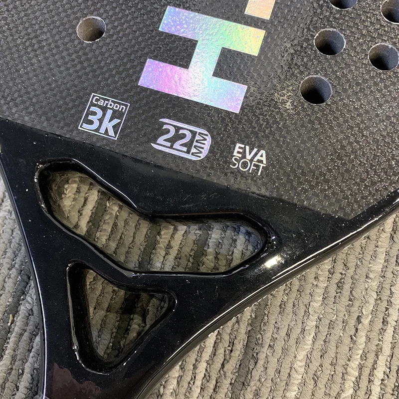 Outdoor Sports Beach Tennis Racket  Padel Rackets Oem Tennis 50%Carbon Fiber 50%Glass Fiber Eva Inner Tennis 330G Odm  Racquet