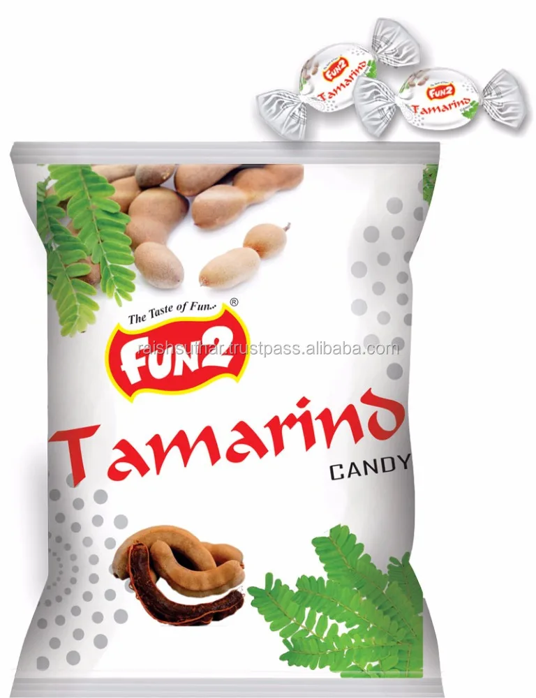 Sour Tamarind Exporter Hard Candy Soft Chews Candy Chocolate Flavor Fun2 Candy Eclairs Toffee Bag Packaging Refreshing Sweetened