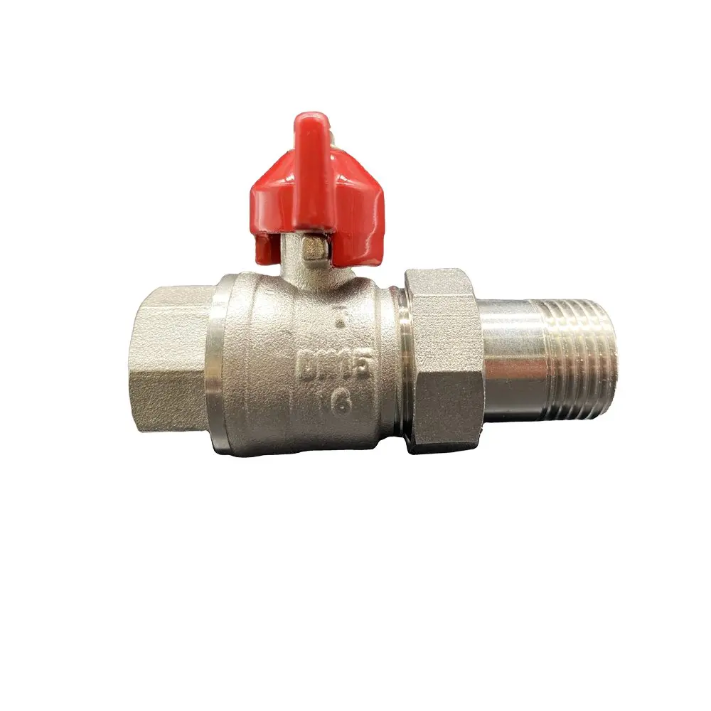 High pressure brass valve ball cast iron stem working temperature 120 degree C 2- 3 way gates factory Vietnam