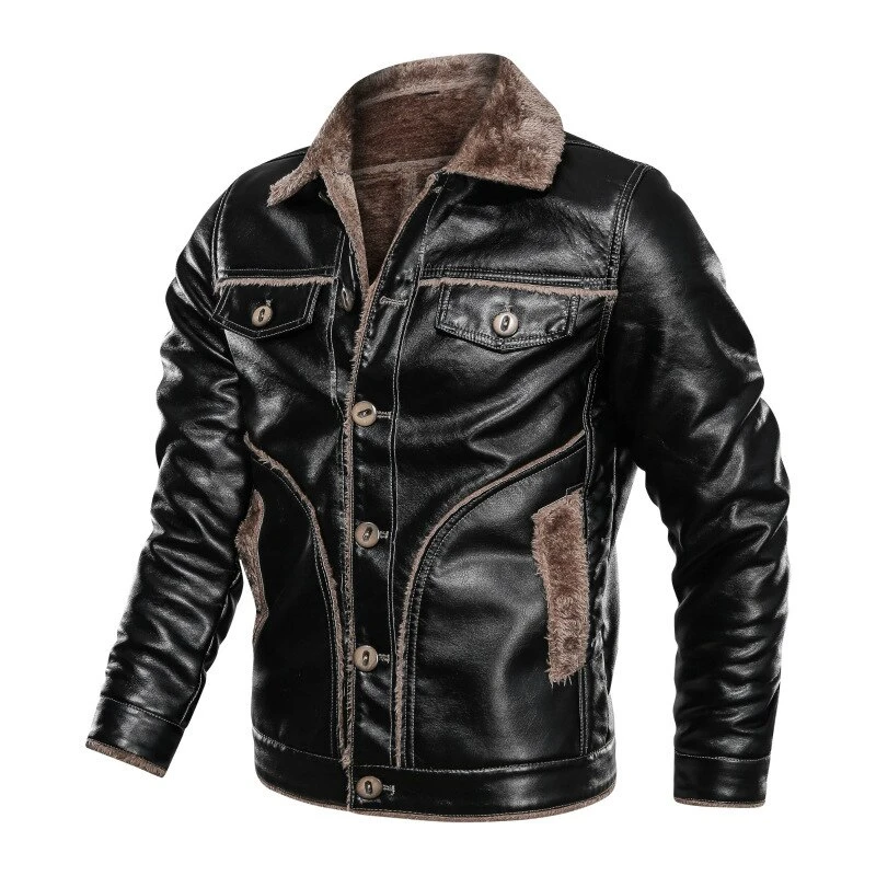 Top High Quality Leather Jacket Cow Hide Inner Fur with Original Pure Premium Quality for Men Wool / Viscose Shell Racer Jacket