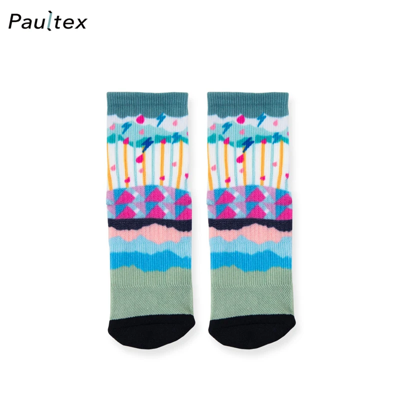 Custom Colorful Printing Matching socks for Mom and kids 2020