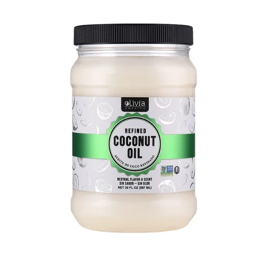 Refined Coconut Oil USDA Certified Olivia America Cooking Oils (Pack of 12)