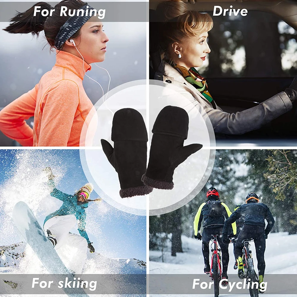 Best Design Cold Weather Fishing Mittens and Fingerless Gloves with 3M Thinsulate With Custom Logo