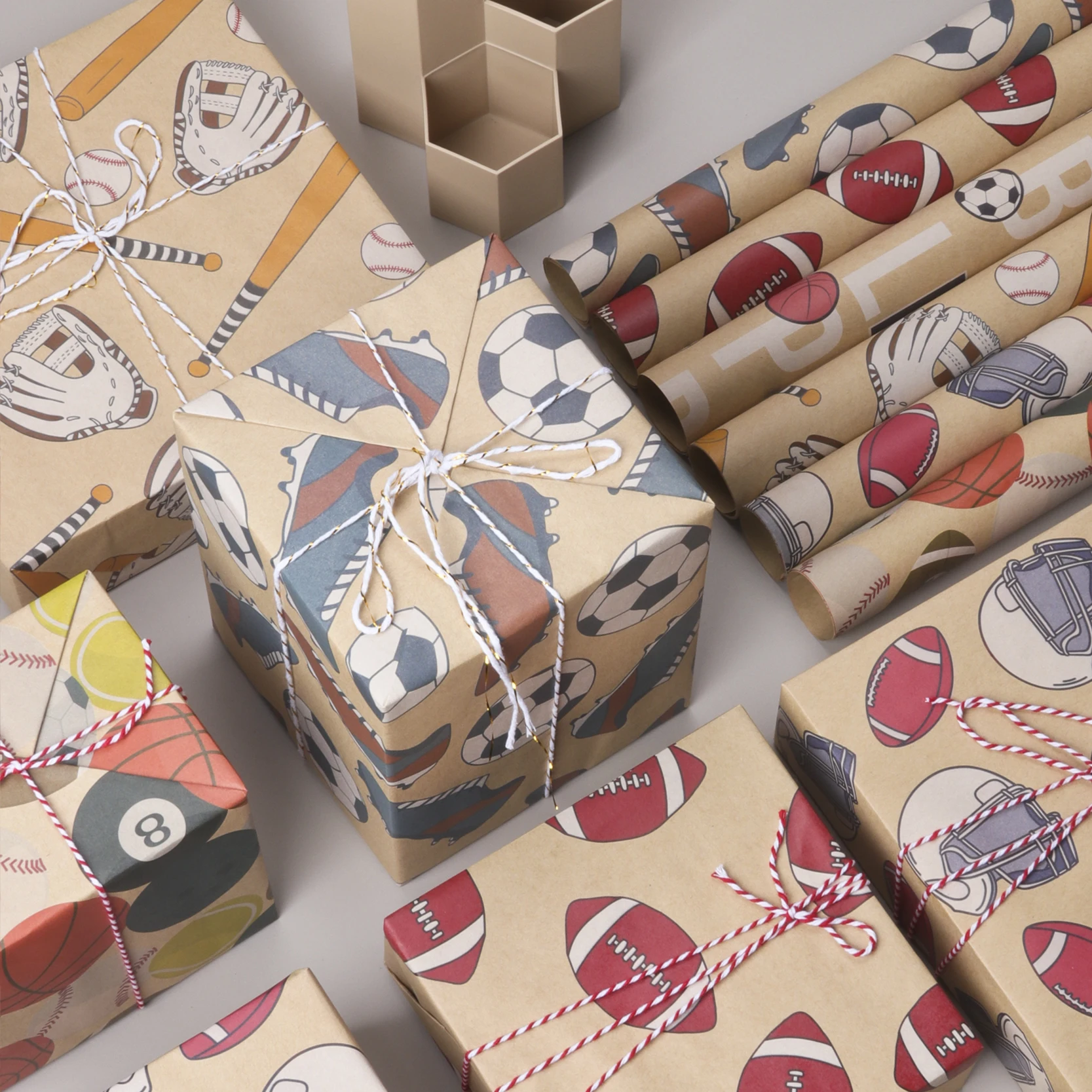 Hot Sale vietnam free sample Uncoated Screen Printing Waterproof Brown Printed Gift Kraft Wrapping Paper Sheets