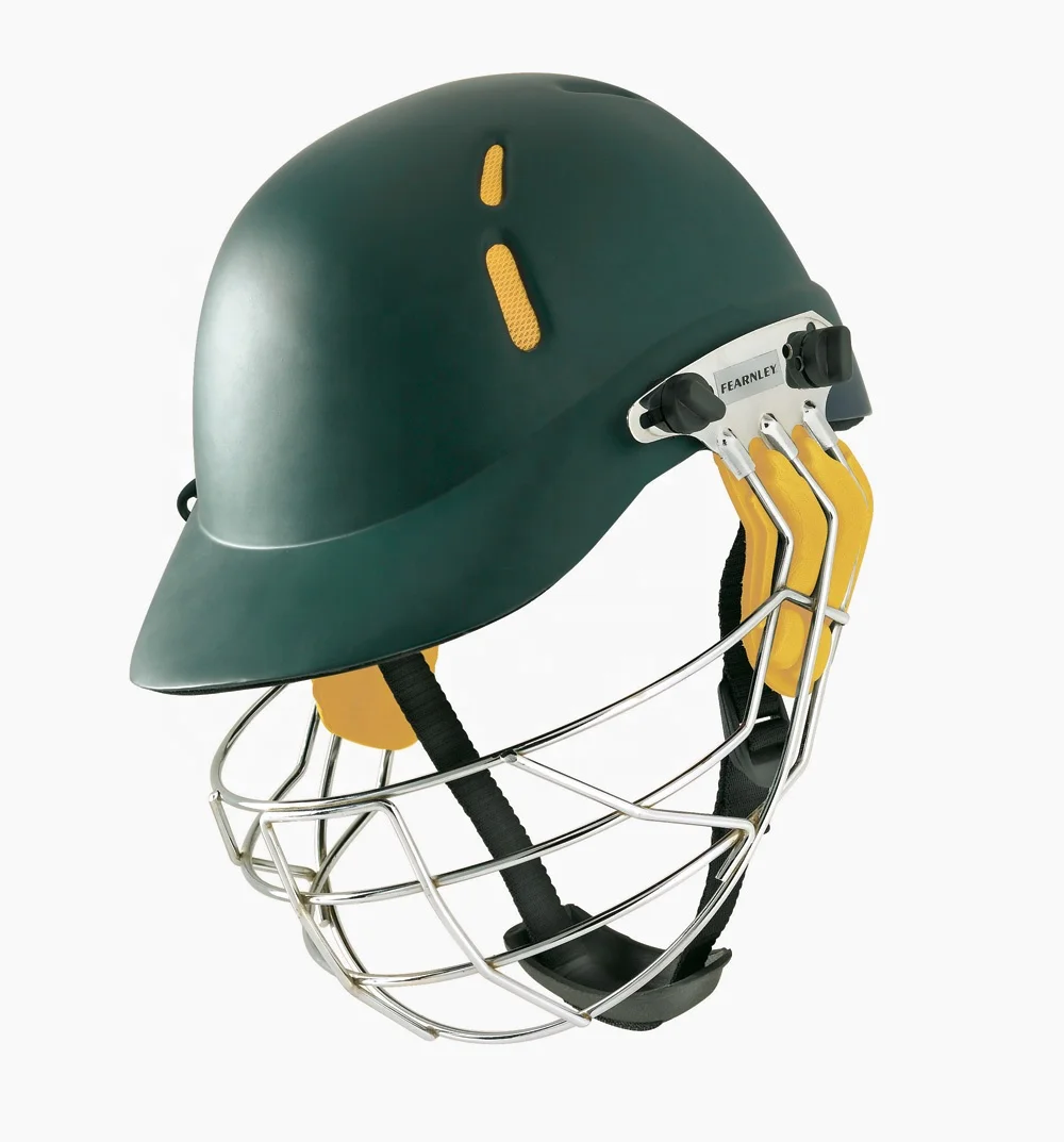 Cricket Fix Grill Helmets Color Green Maroon Blue With Titanium Grill