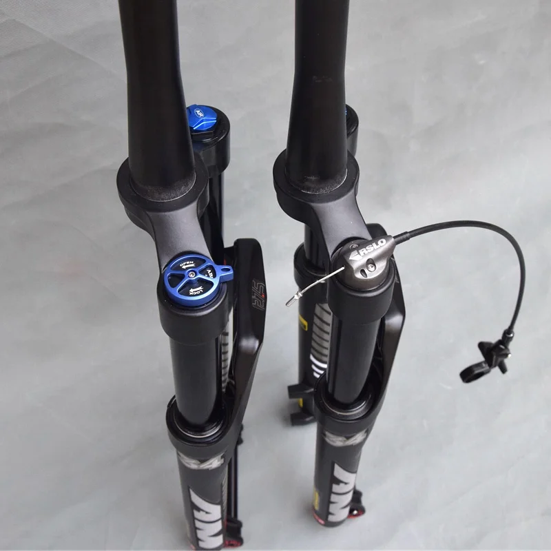 27,5 дюймовая воздушная вилка через ось, 34 трубки, подвеска, 26 дюймов, вилка для горного велосипеда, 29 дюймов, Велосипедная вилка