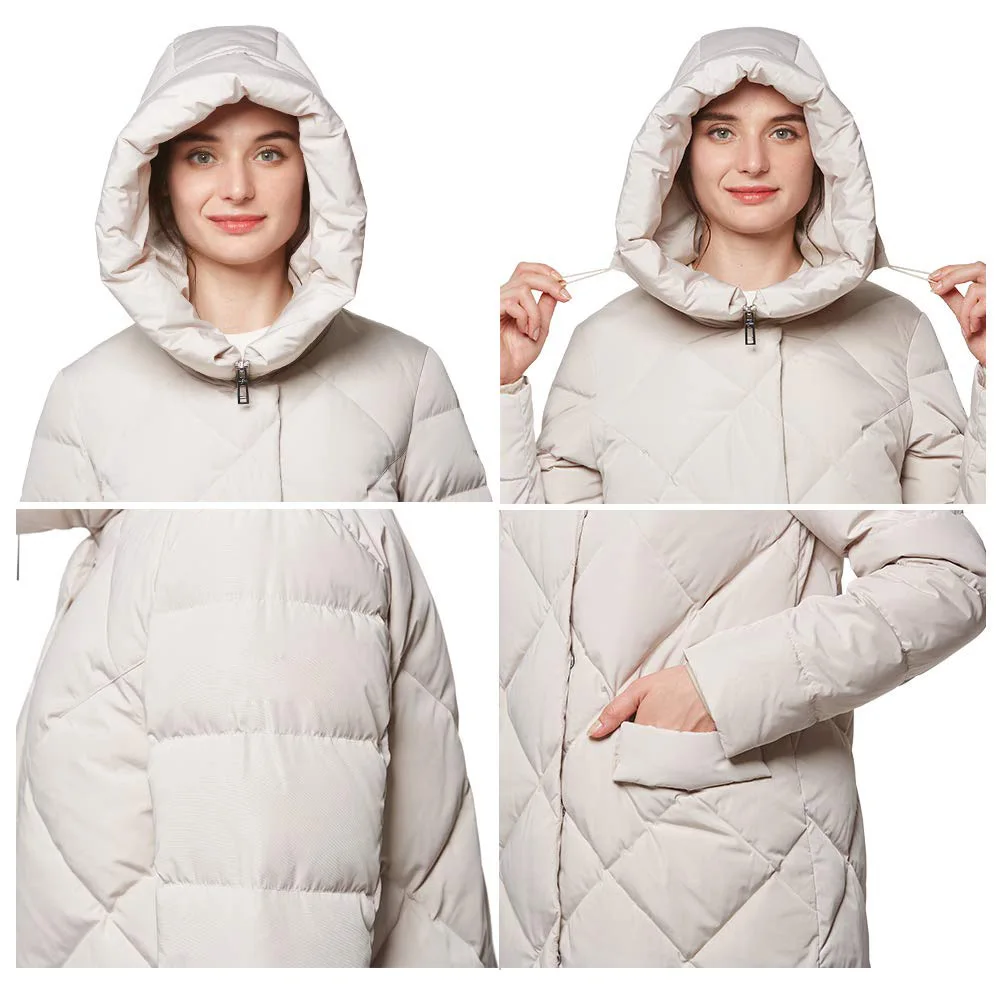 Winter Women Down Jacket Stand Collar Coat Jackets Parkas Collar Puffer Jacket customized logo and OEM services