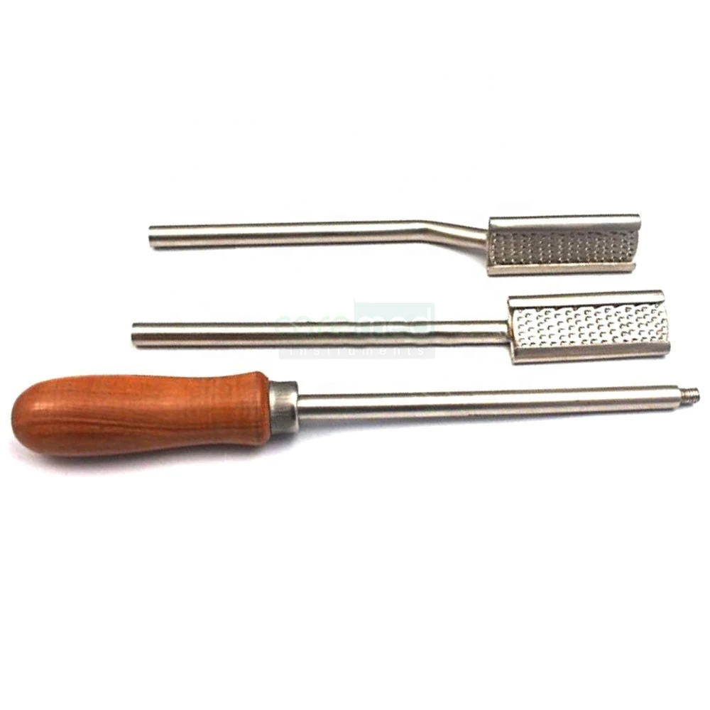 Professional Dental Equine Horse Dental Teeth Straight Angled Wood Handle Floats Rasps | Caremed Instruments