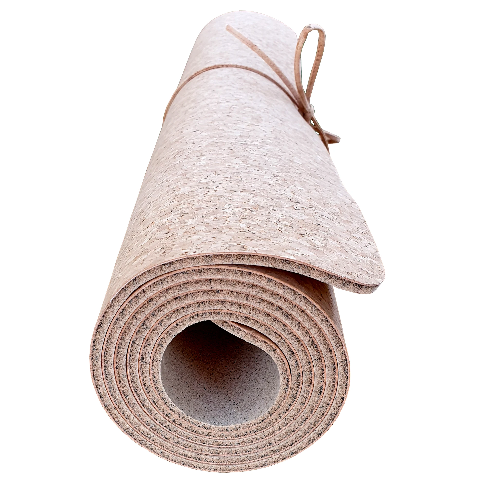 Natural Cork Yoga Mat for working out, stretching, fitness and Sport