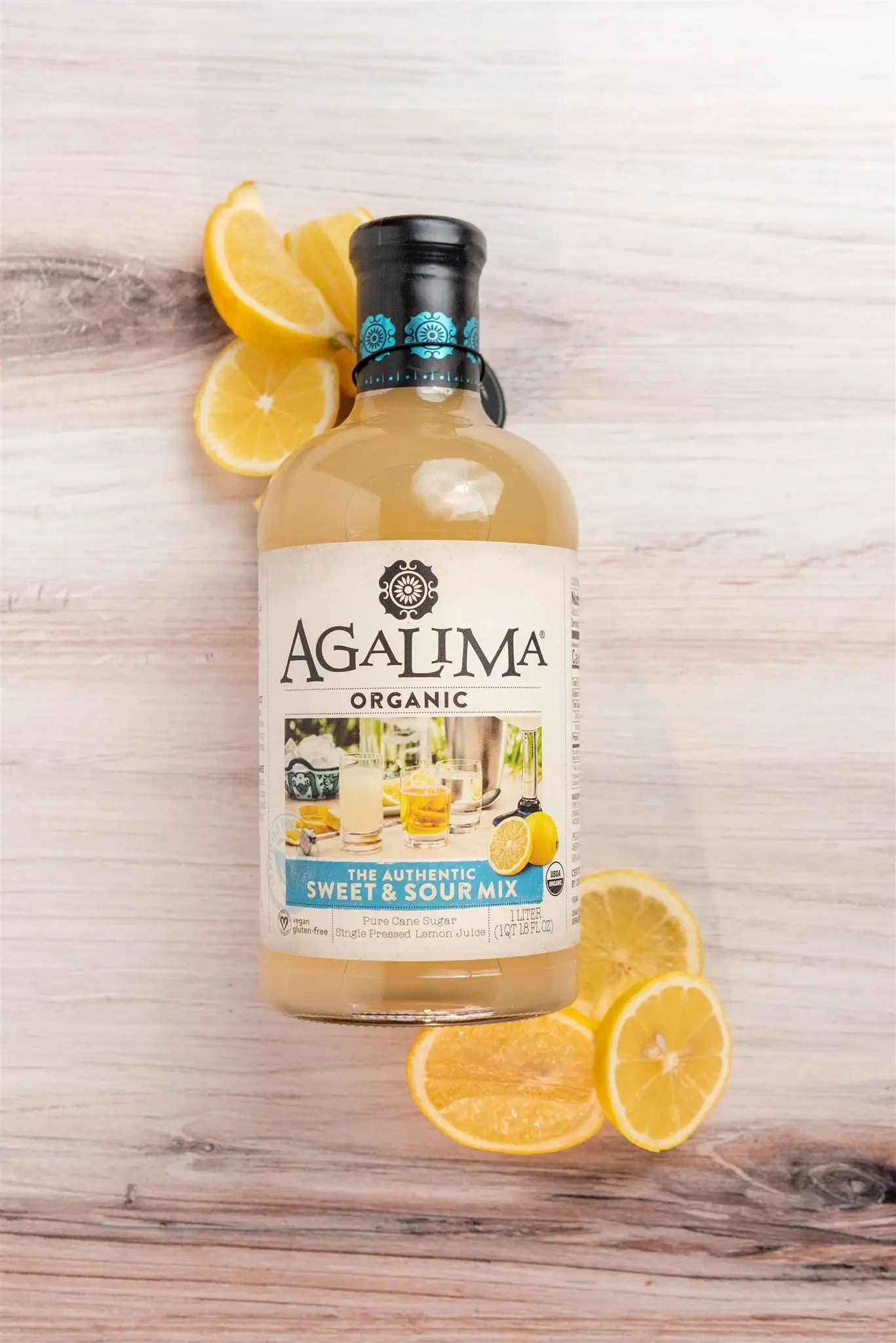 
Agalima Sweet & Sour - 1 Liter Ready-To-Use Non-Alcoholic Cocktail Mix 