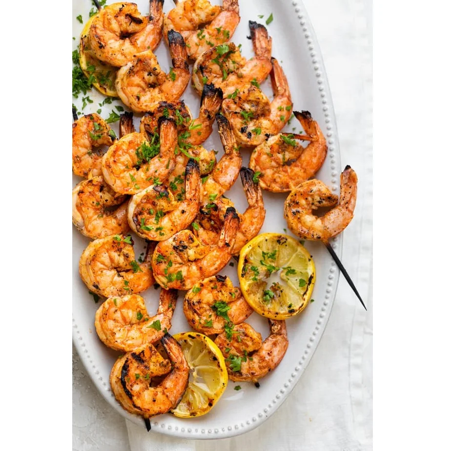 Flavored Headless And Skinless Yummy Seafood Shrimp Skewer From Vietnam Wholesale