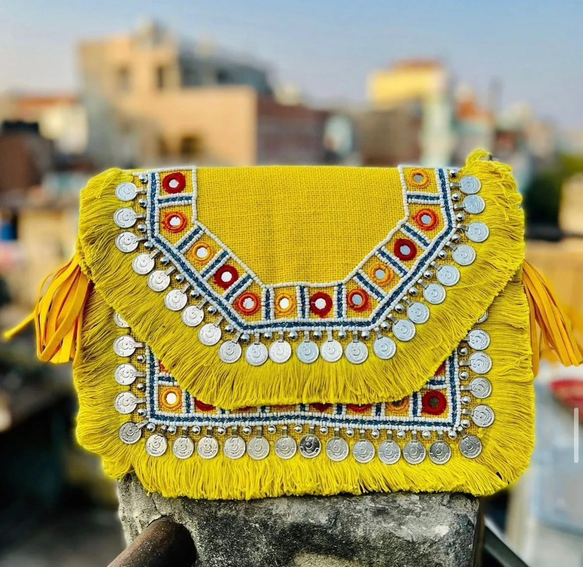 High Quality Durable Hand Made Jute Boho Banjara Bags for Women & Girls  Fashion Statement Traditional Bags for Parties Gifting