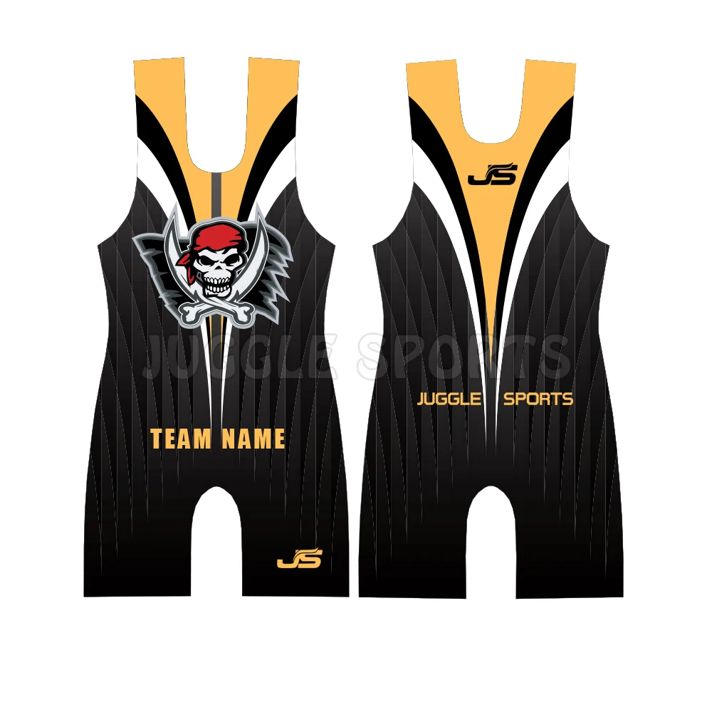 Custom Sublimated Wresting wear USA wrestling singlet for male performance wrestling uniform