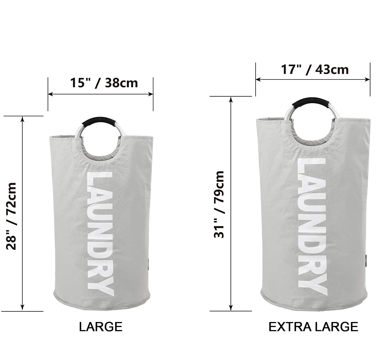 Laundry Basket with Handles Big Fold-able Laundry Bag Bin Hamper for Dirty Used Clothes for Washing Wholesaler and Supplier.