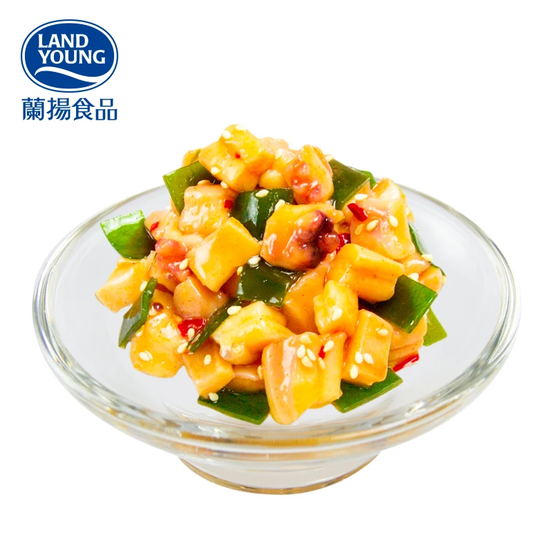 Japanese frozen foods exporter frozen seasoned spicy squid salad with kelp