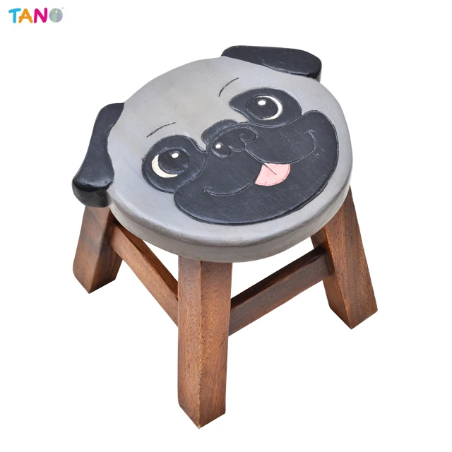 Высококачественный детский деревянный резная табуретка-B215 237 табуретка Мопса