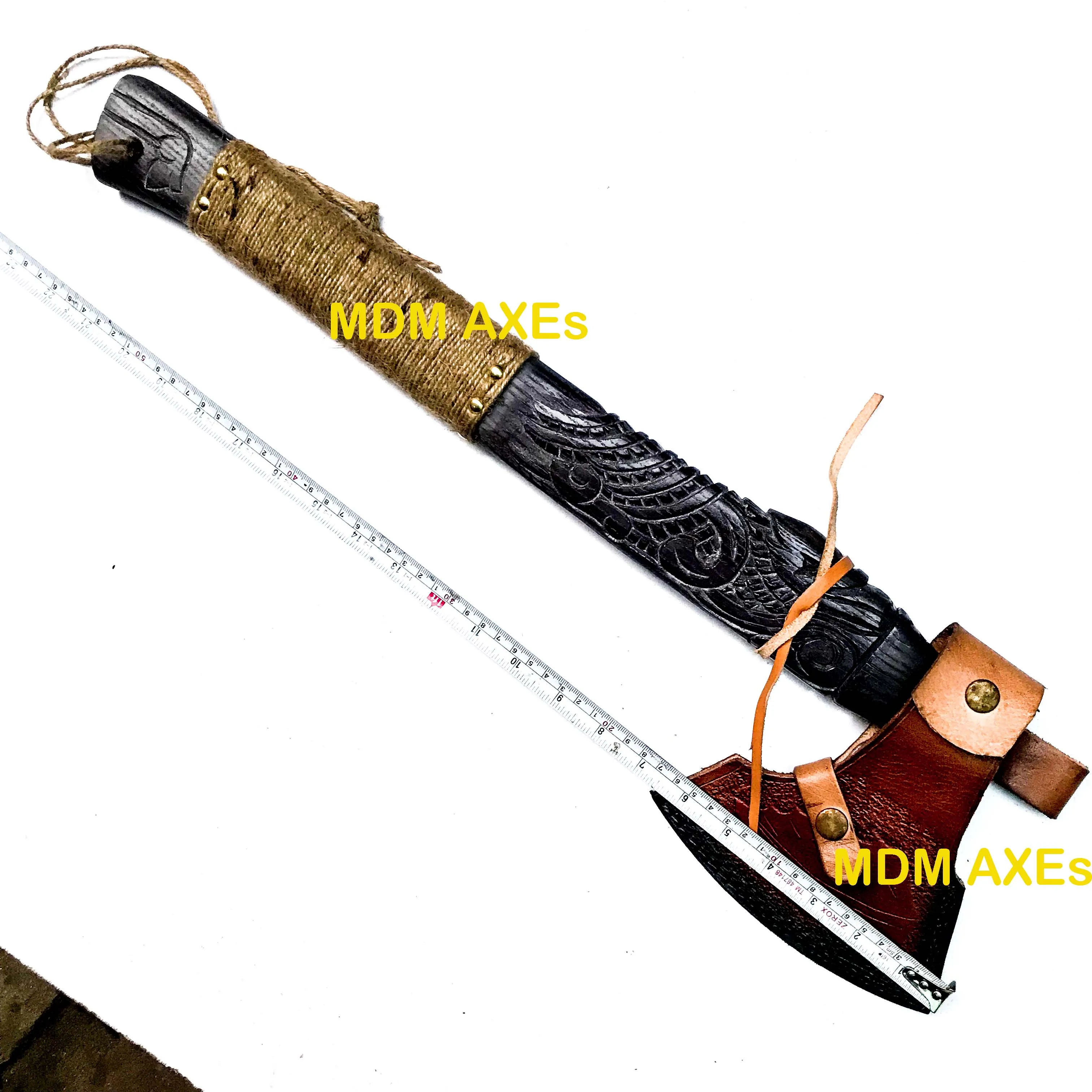 Double Headed Viking Axe, Battle Axe, Hand Forged Steel Double Blade Viking Axe