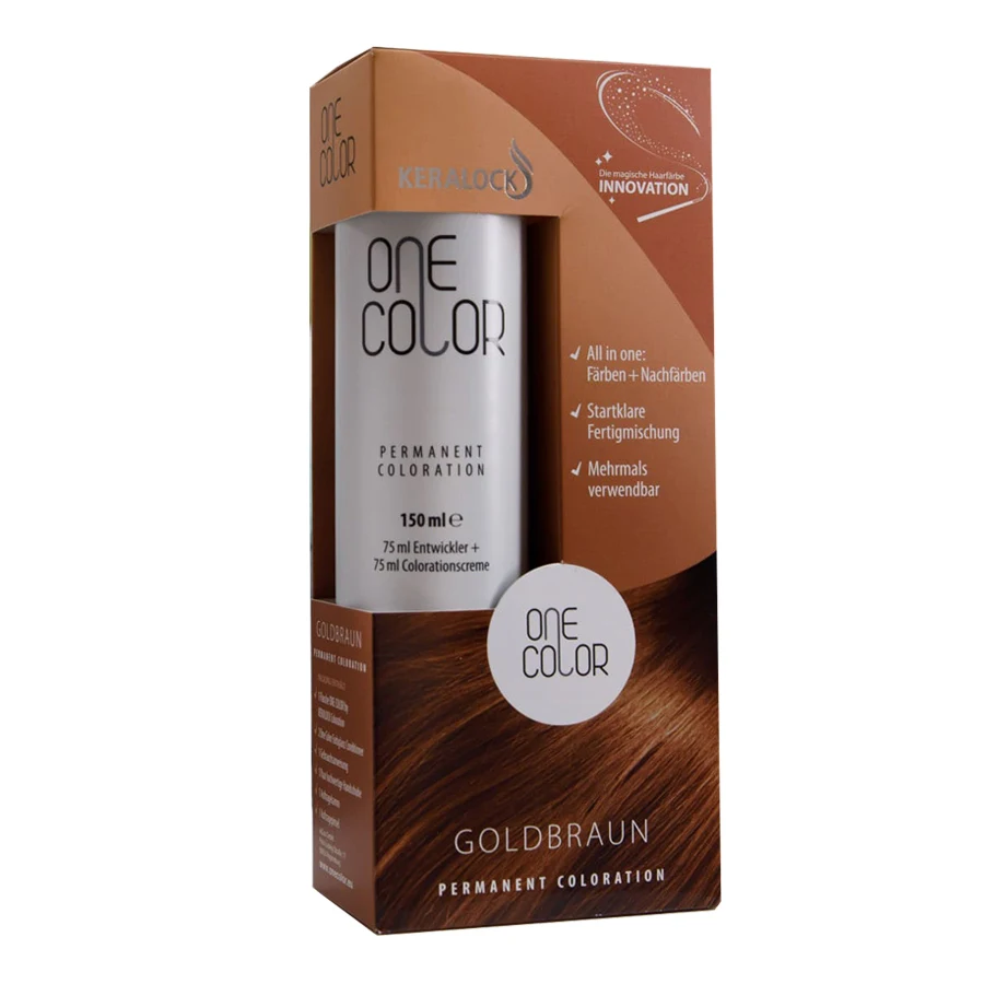 
ONE COLOR by KERALOCK hair color golden brown Styling color 