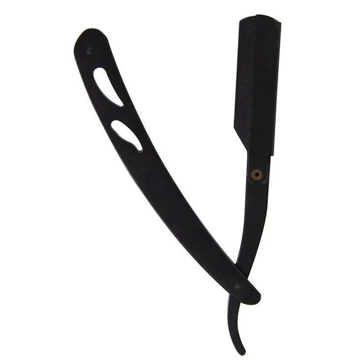 Деревянный Парикмахерская прямого кроя горло головка для бритвенного станка салон плавную нарезку золотистого цвета с бритва