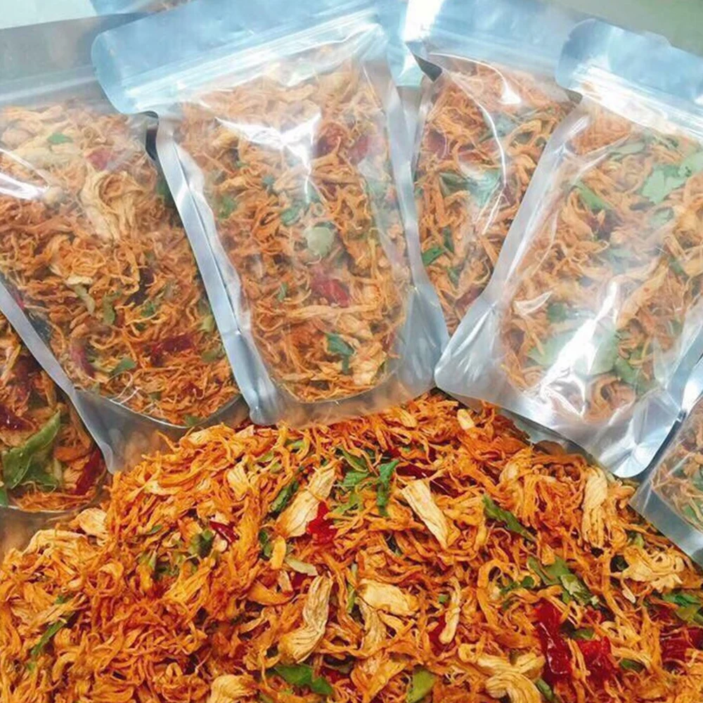 Wholesale Dried Shredded Spicy Chicken with lemon leaves Type 1