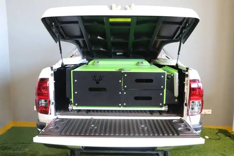 
High Quality - Aluminum 4x4 Camper Box Travel Pickup Truck Camping Kitchen Tool Box 