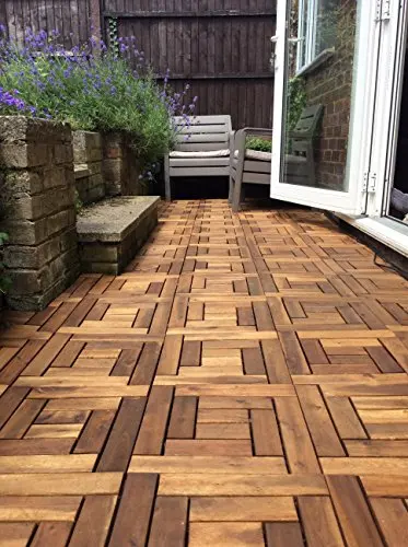 
10 Slats Acacia Deck Tile 
