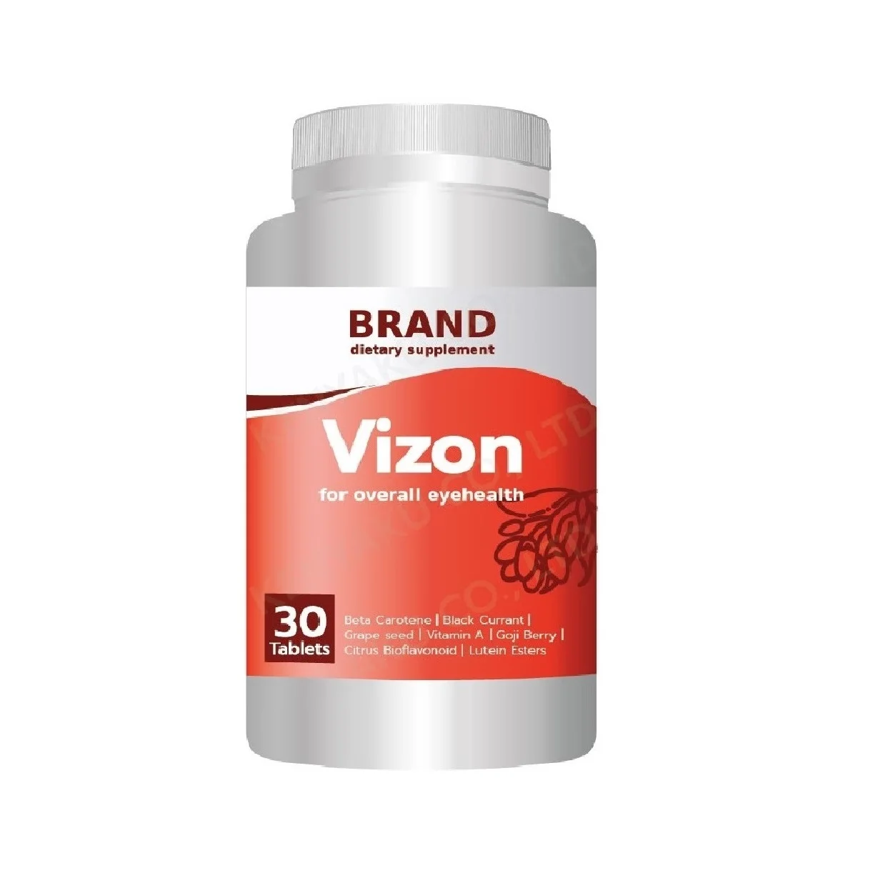 
 Коробка для поддержания здоровья глаз и улучшения зрения, упаковка без вкуса, добавка для глаз Vizon  