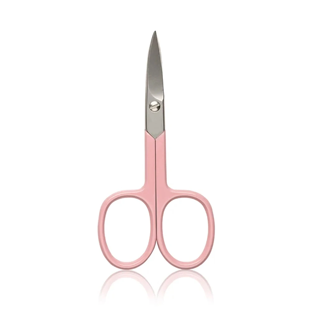Low MOQ Nail Care Scissors Pink Handle Stainless J2 Steel Manicure Beauty Scissors For Sale